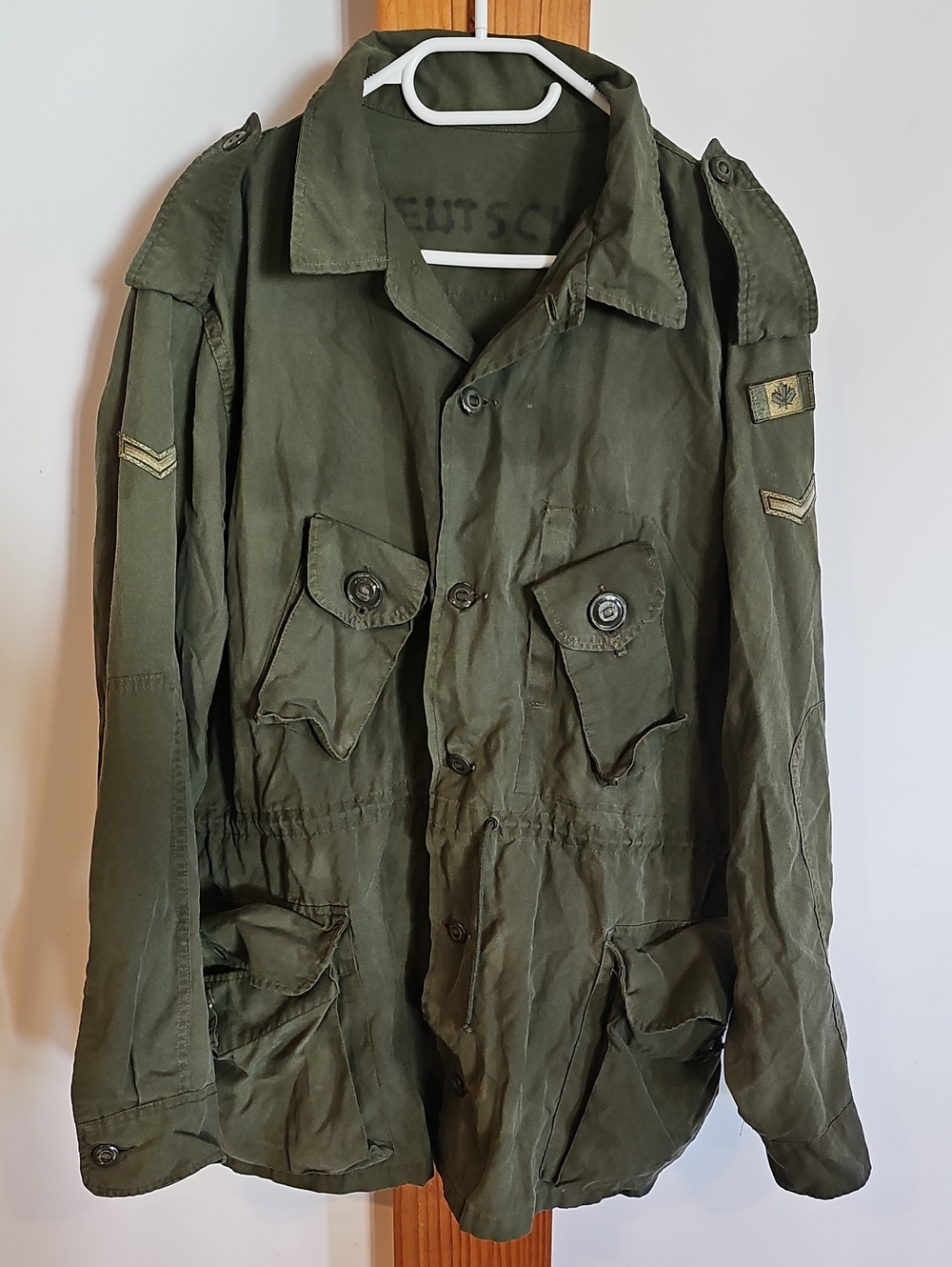 Men's Olive Green Military Field Jacket